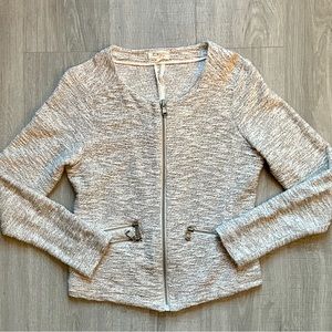 Loft Lou & Grey Marled Zippered Blazer (S)